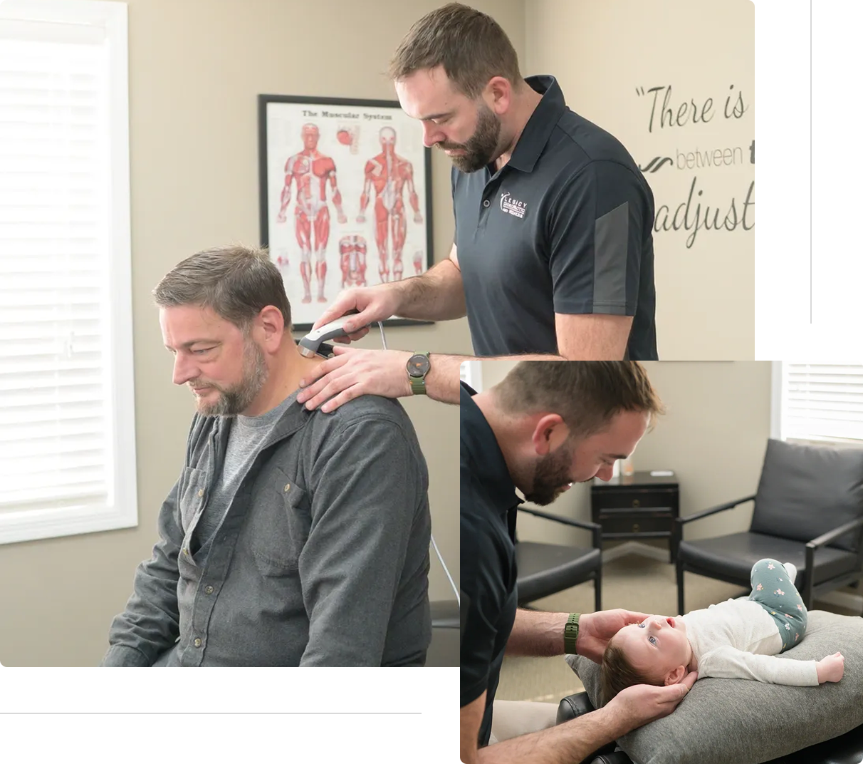 img 7 (1) Chiropractor treating adult and infant patients.